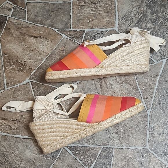 Victoria Spenser Color Block Espadrille Sz 7 - Picture 1 of 8